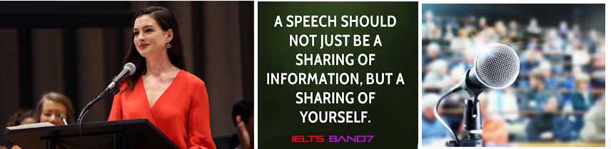 IELTS CUE CARD #A speech that somebody delivered and you heard IELTS BAND7 DEHRADUN