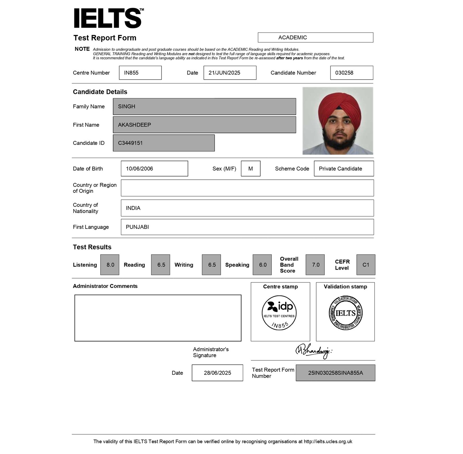Parul's Result